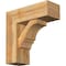 Ekena Millwork Balboa Block Rough Sawn Bracket w/ Offset Brace, Western Red Cedar, 8"W x 22"D x 22"H BKT0806X22X22BOA05RWR - alternate 1